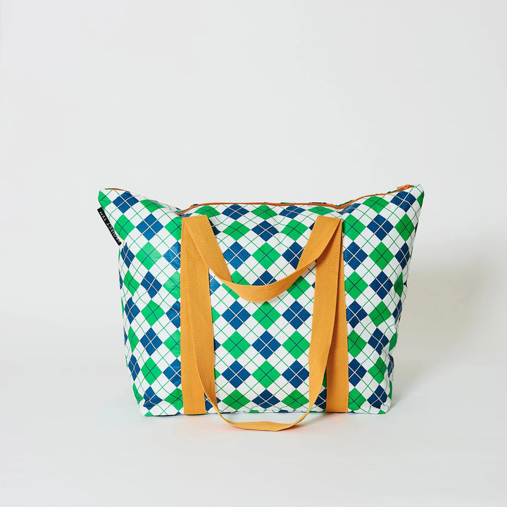 Project Ten Medium Zip Tote - Argyle