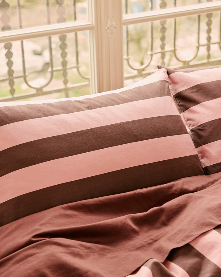 Hommey Pillowcase Set - Rocky Road Stripes