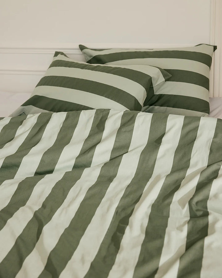 Hommey Quilt Cover - Wasabi Stripes