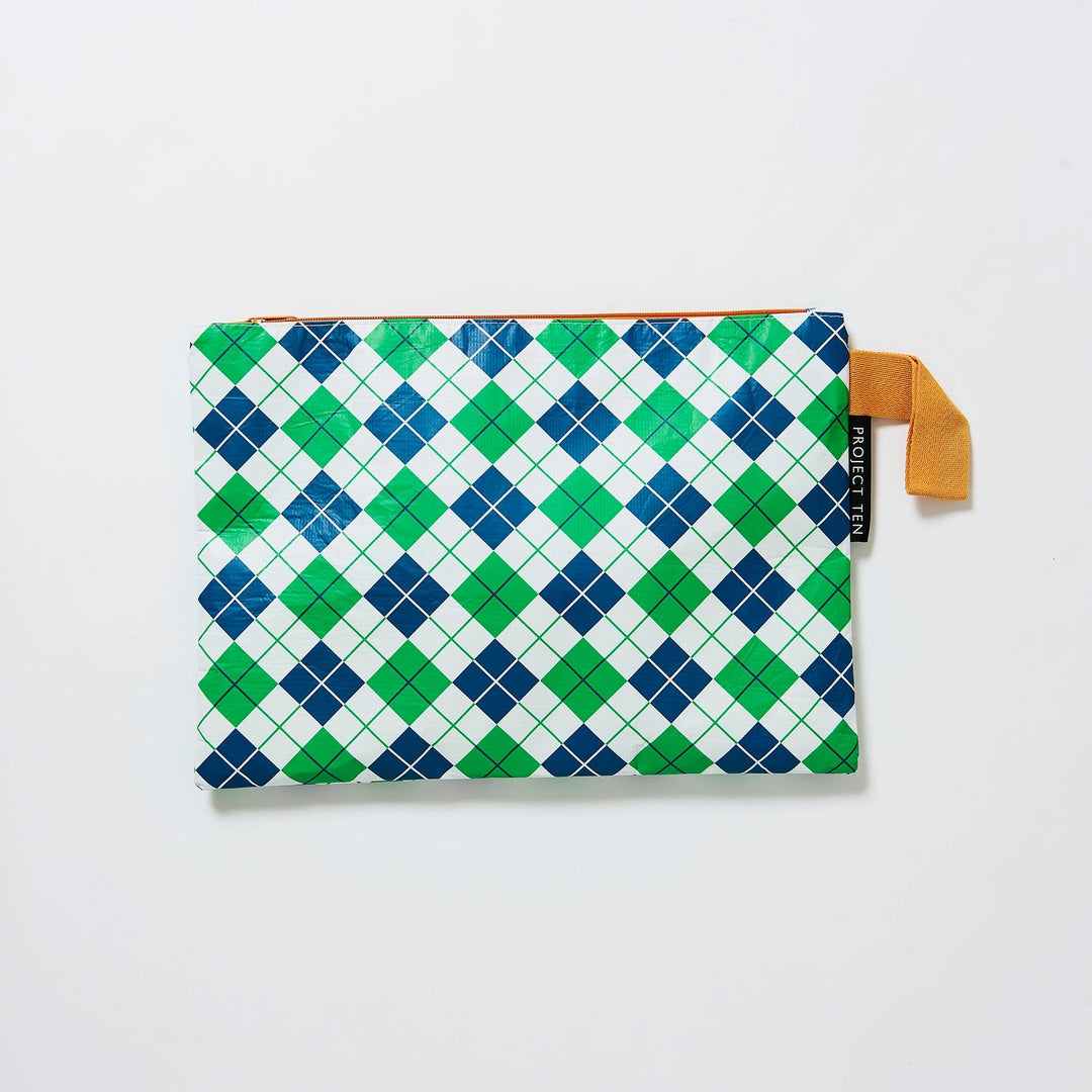 Project Ten Zip Pouch - Argyle