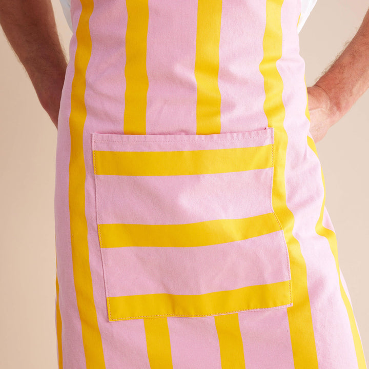 Hommey Apron - Pink Lemonade Stripes