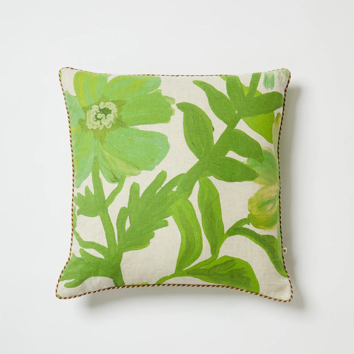 Bonnie & Neil Cornflower Green Cushion 60cm