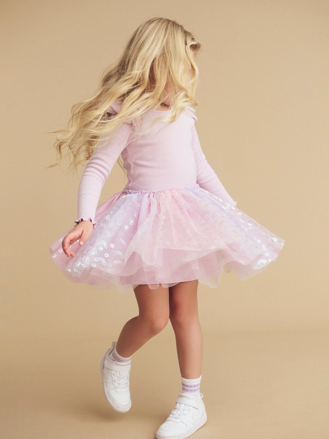 Huxbaby Rainbow Rib Ballet Dress