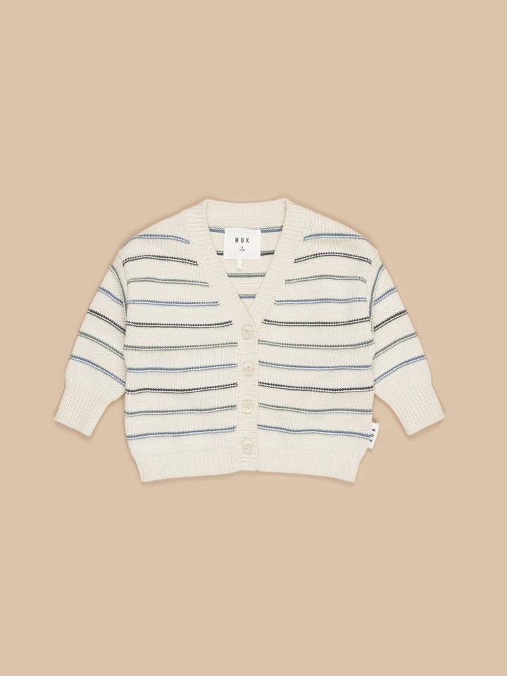 Huxbaby Lake Stripe Boxy Cardi