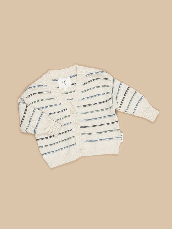 Huxbaby Lake Stripe Boxy Cardi