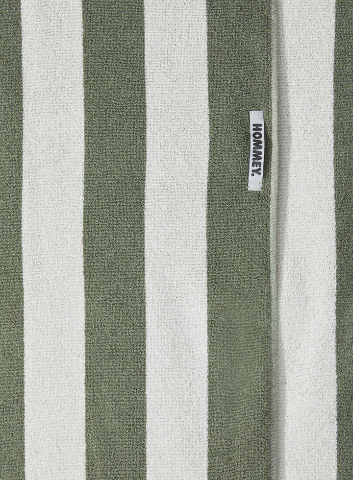 Hommey Beach Towel - Matcha Stripes