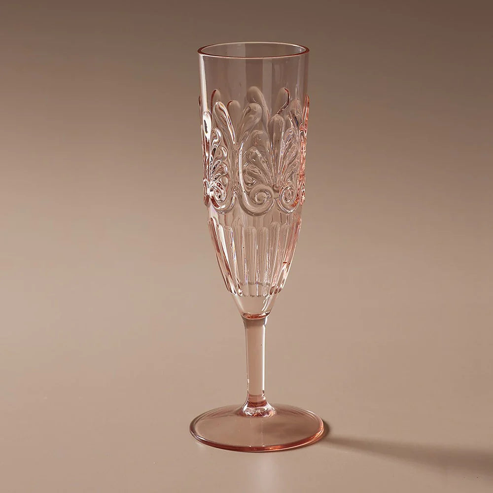 Indigo Love Flemington Acrylic Champagne Flute - Pale Pink