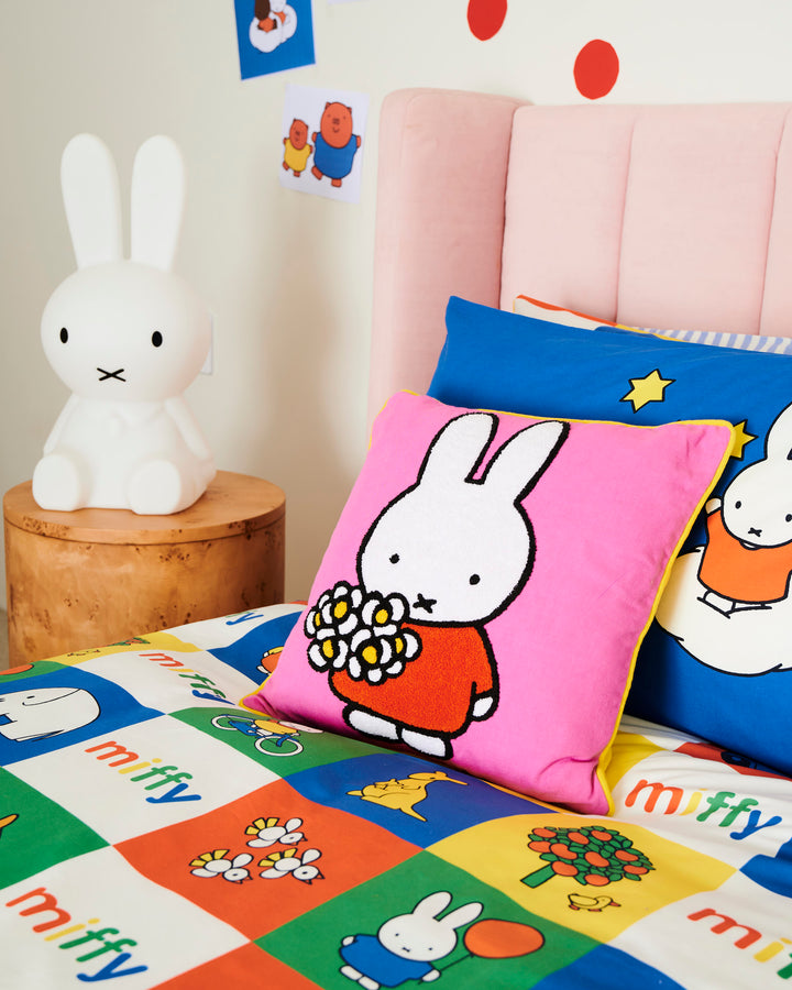 Kip & Co x Miffy Embroidered Cushion