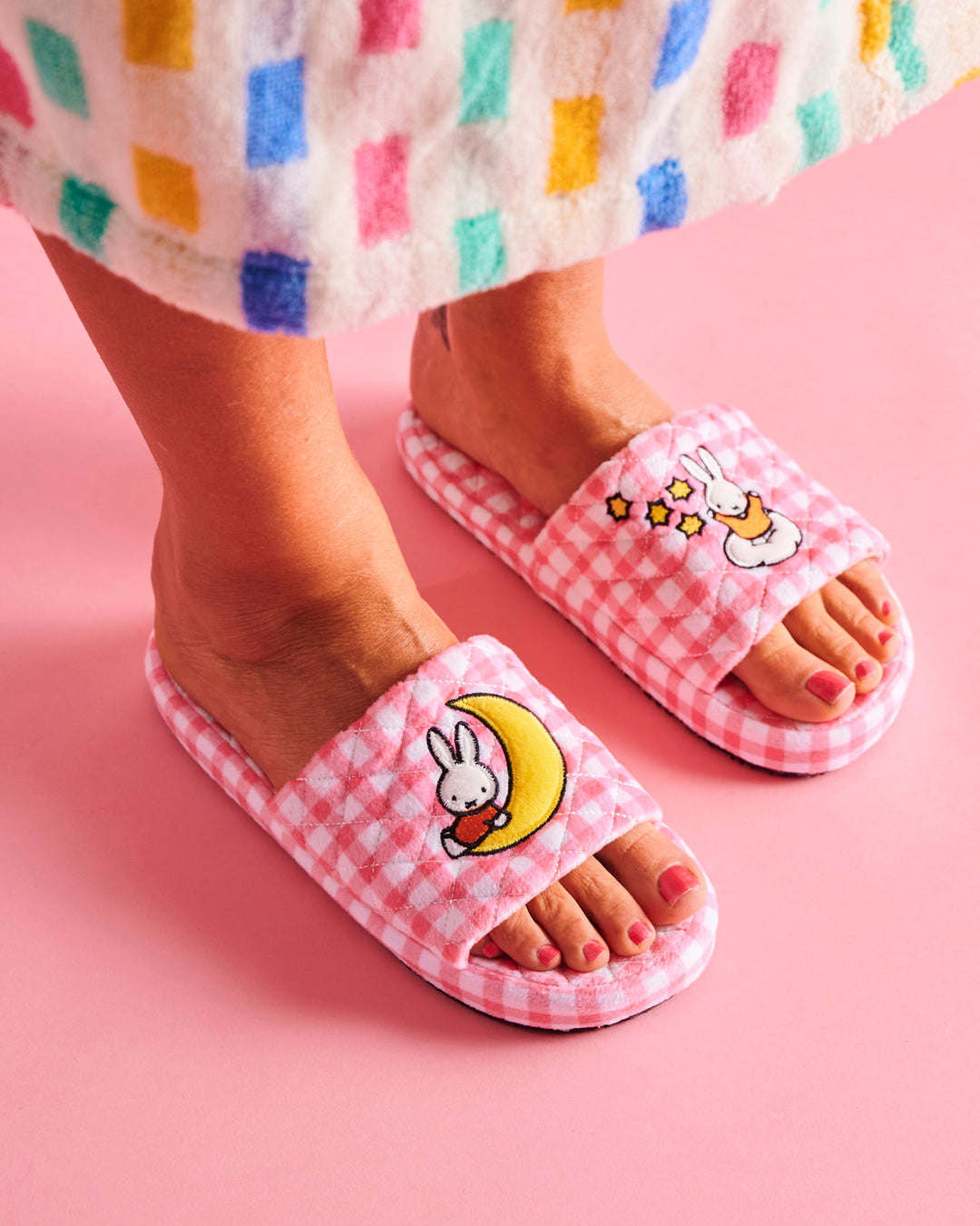 Kip & Co x Miffy Quilted Velvet Adult Slippers