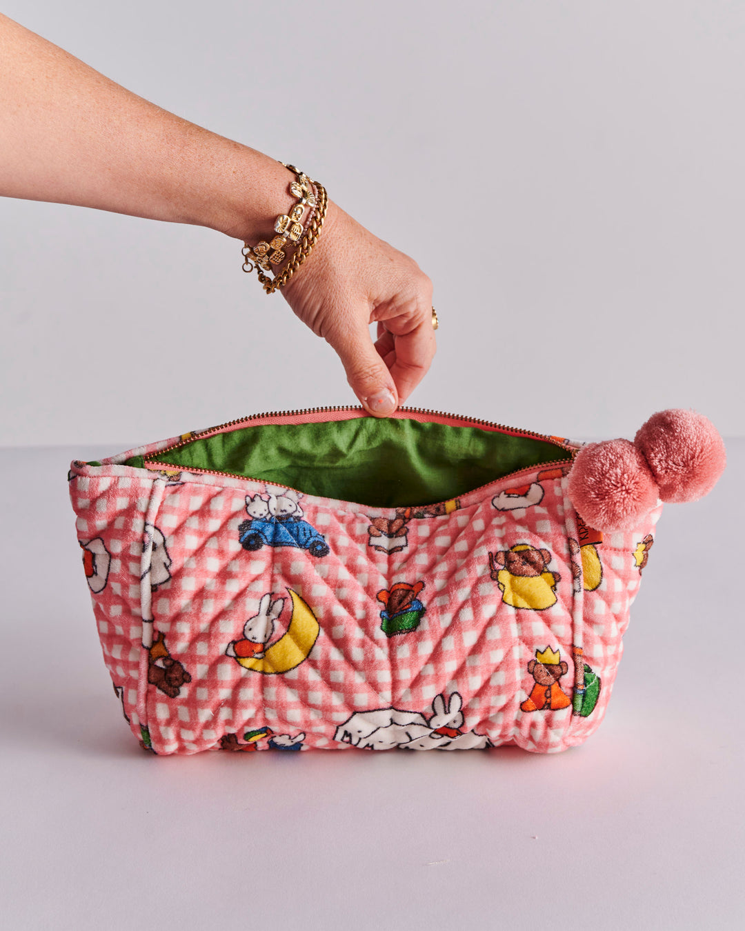 Kip & Co x Miffy And Mates Velvet Toiletry Bag