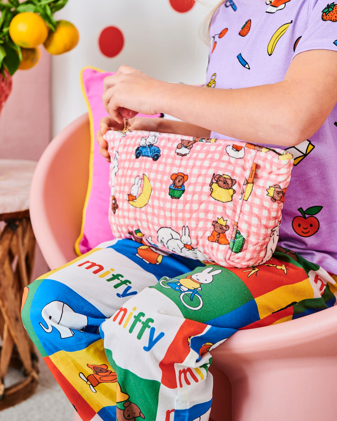 Kip & Co x Miffy And Mates Velvet Toiletry Bag