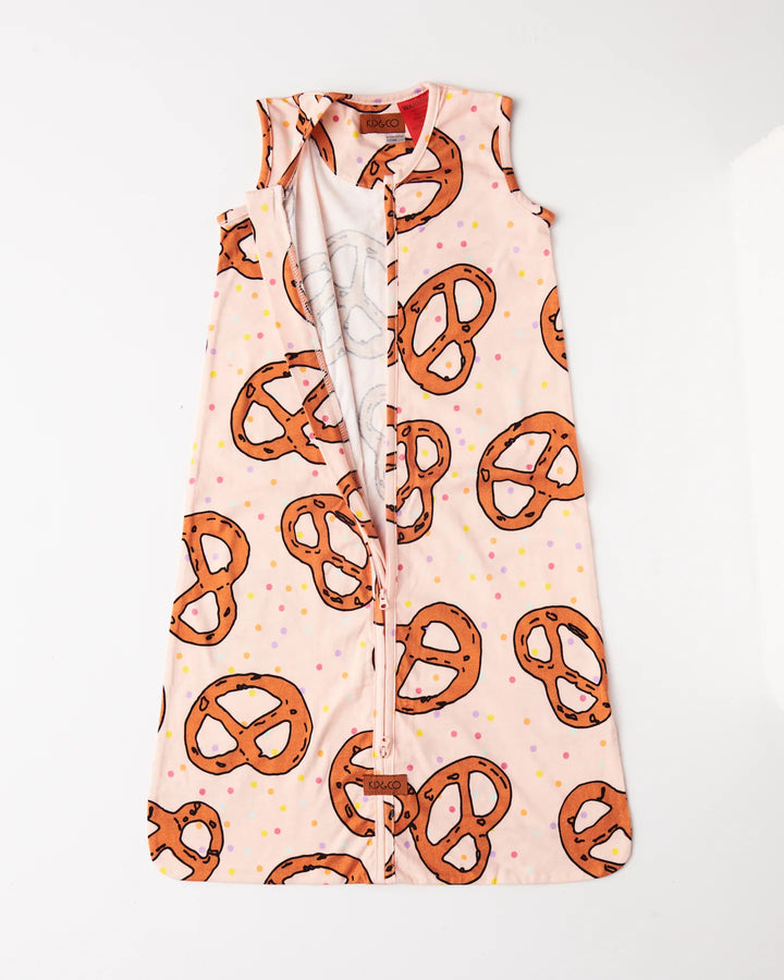 Kip & Co Pretzels Pink Sleep Bag