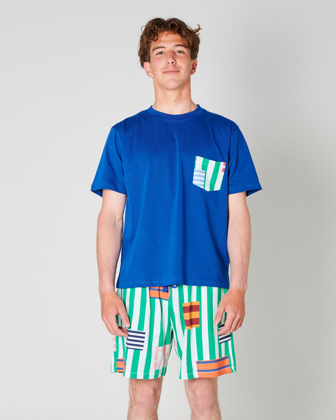 Kip & Co Stripe On Stripe Men's Boardies