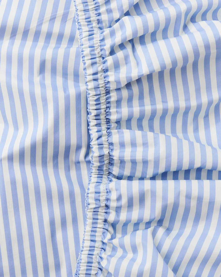 Kip & Co Seaside Stripe Organic Cotton Fitted Sheet