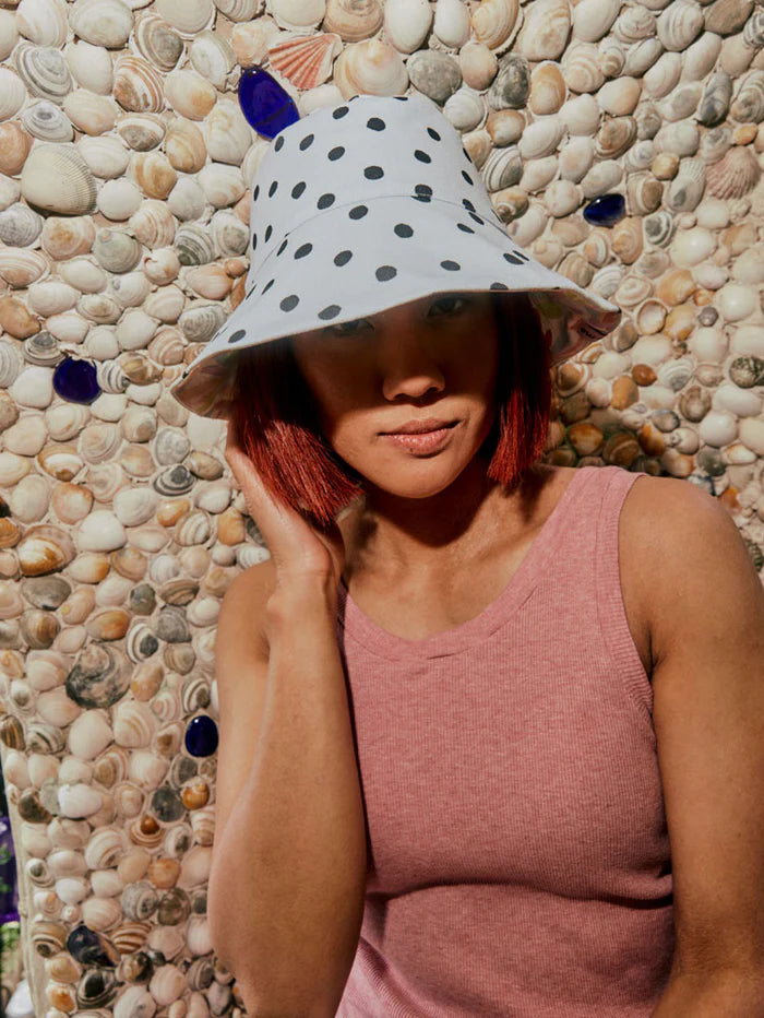 Mosey Me Reversible Bucket Hat - Dot/Fleur