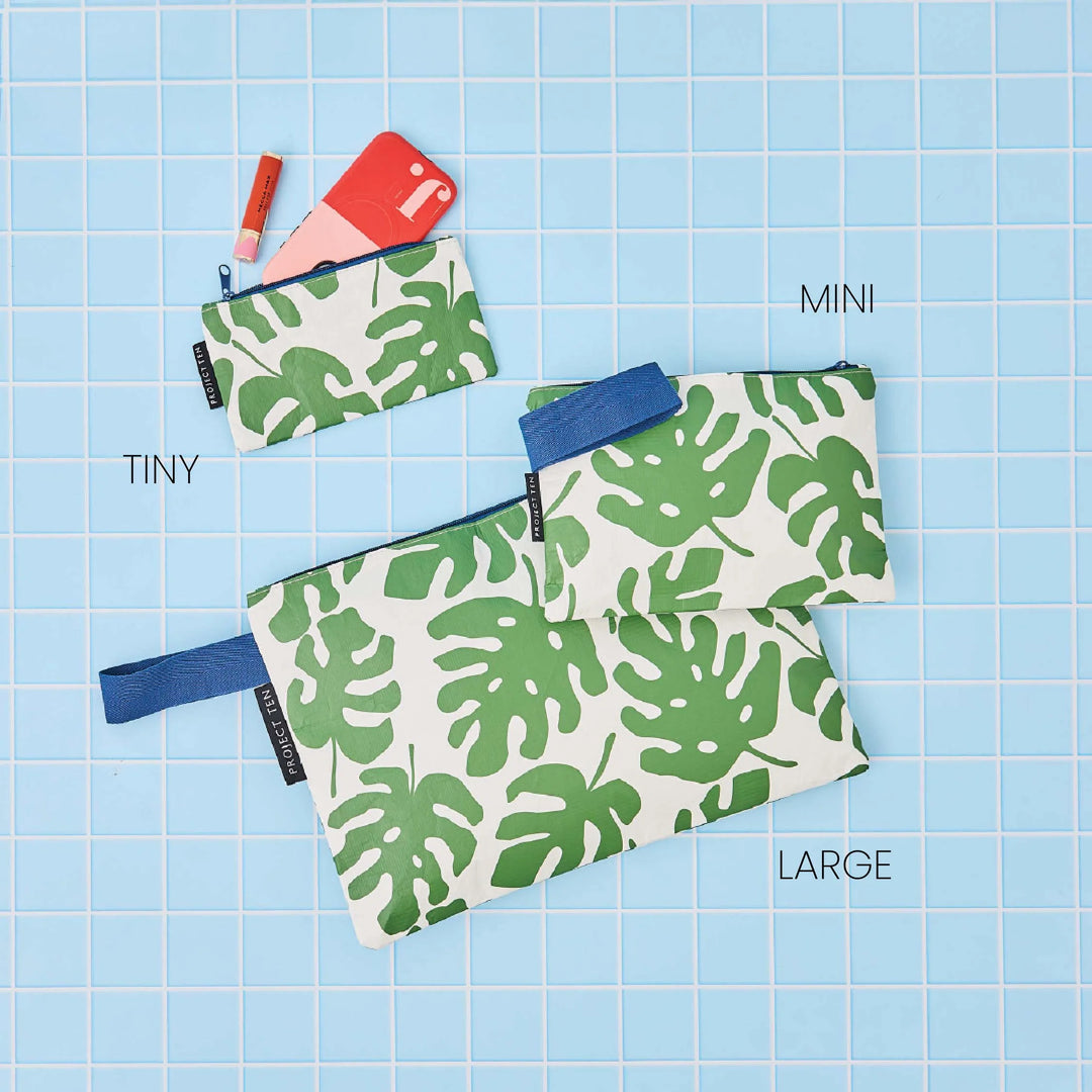 Project Ten Tiny Pouch - Monstera