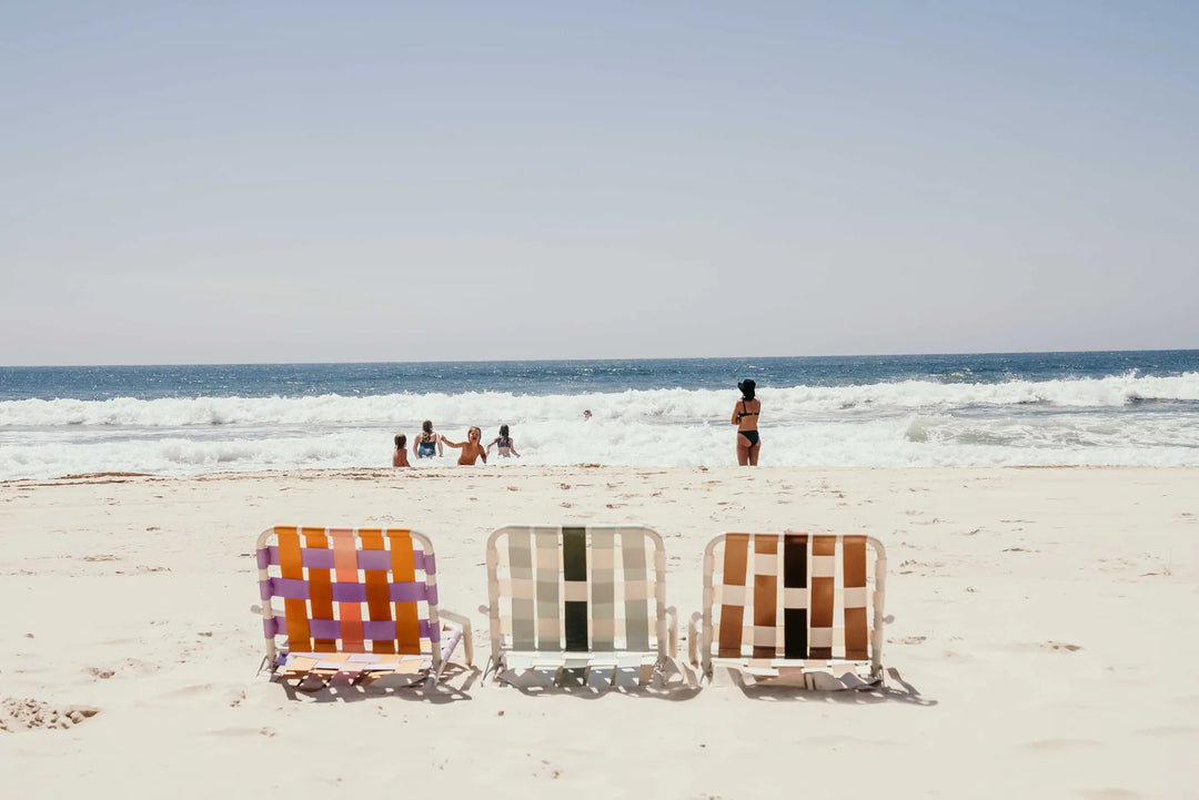 Salty Shadows Beach Chair - Coffee
