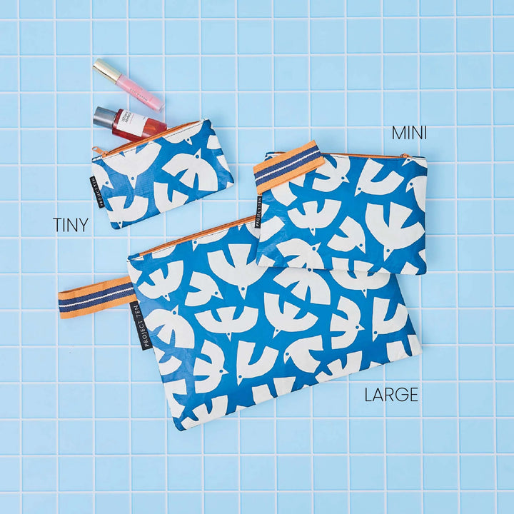 Project Ten Mini Zip Pouch - Seagull