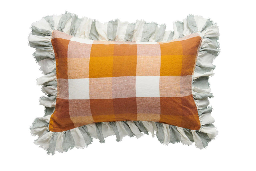 Society Of Wanderers Biscuit Full Ruffle Pillowcase Set