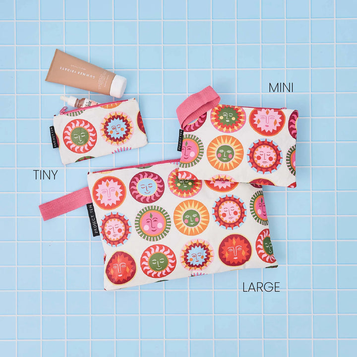 Project Ten Mini Zip Pouch - Suns