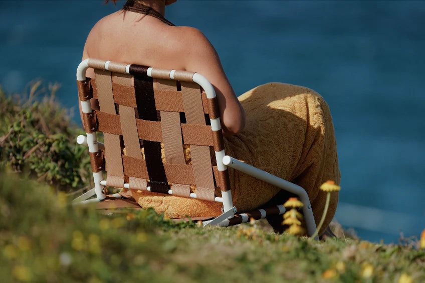 Salty Shadows Beach Chair - Coffee