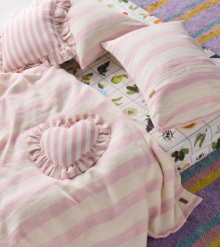 Kip & Co Candy Stripe Linen Quilt Cover