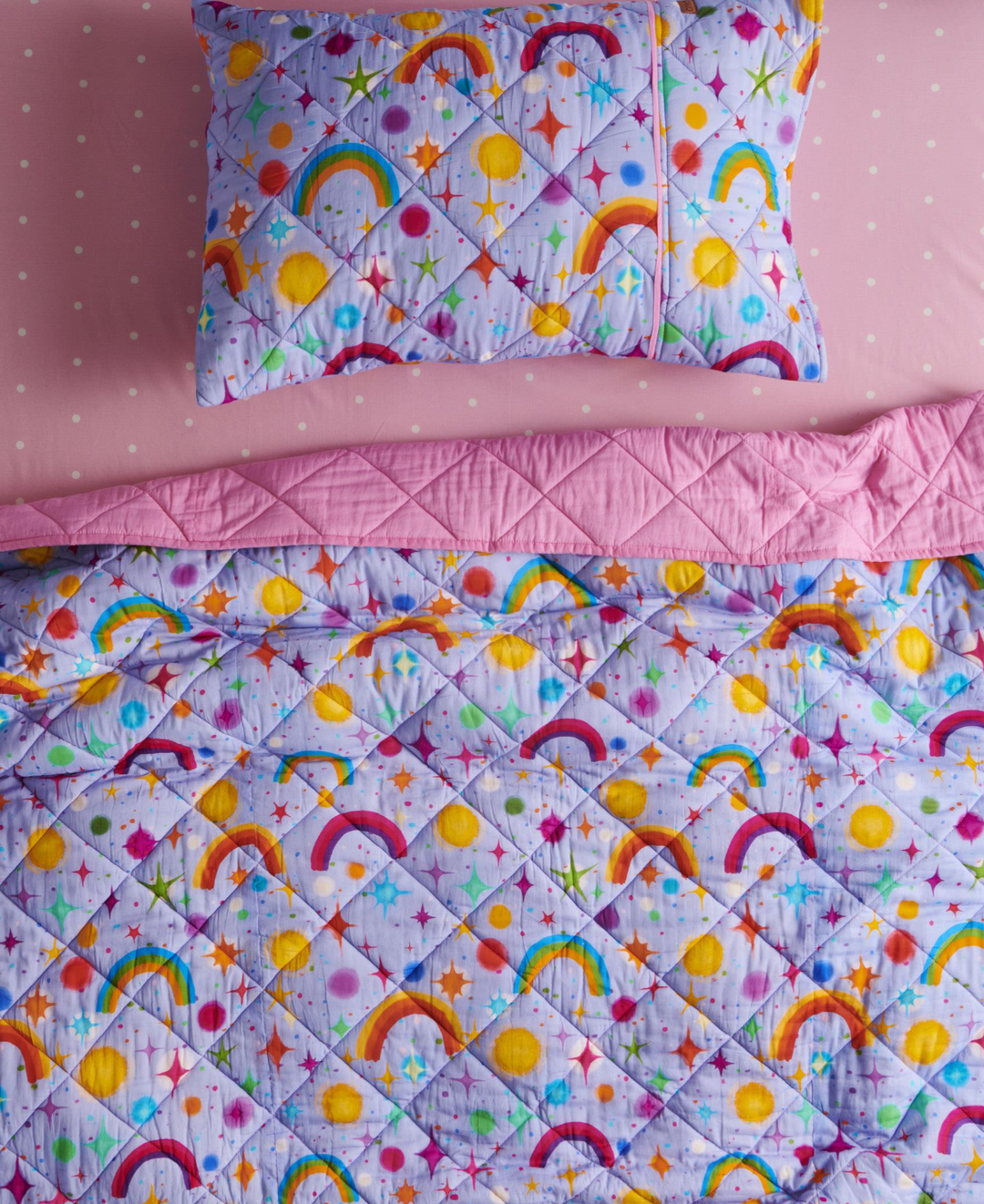 Kip & Co Starlight Organic Cotton Quilted Kids Bedspread