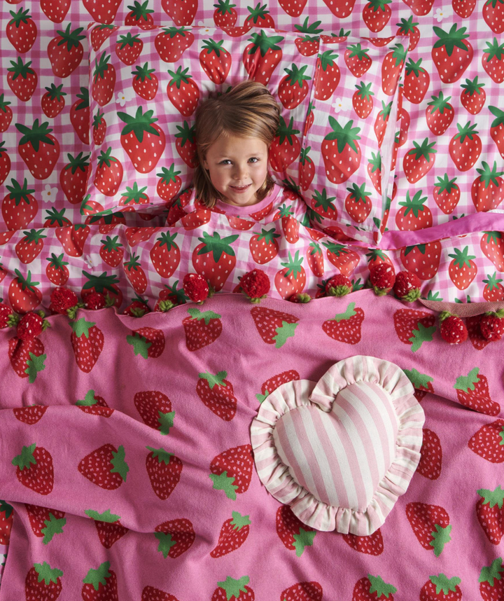 Kip & Co Strawberry Jam Organic Cotton Fitted Sheet