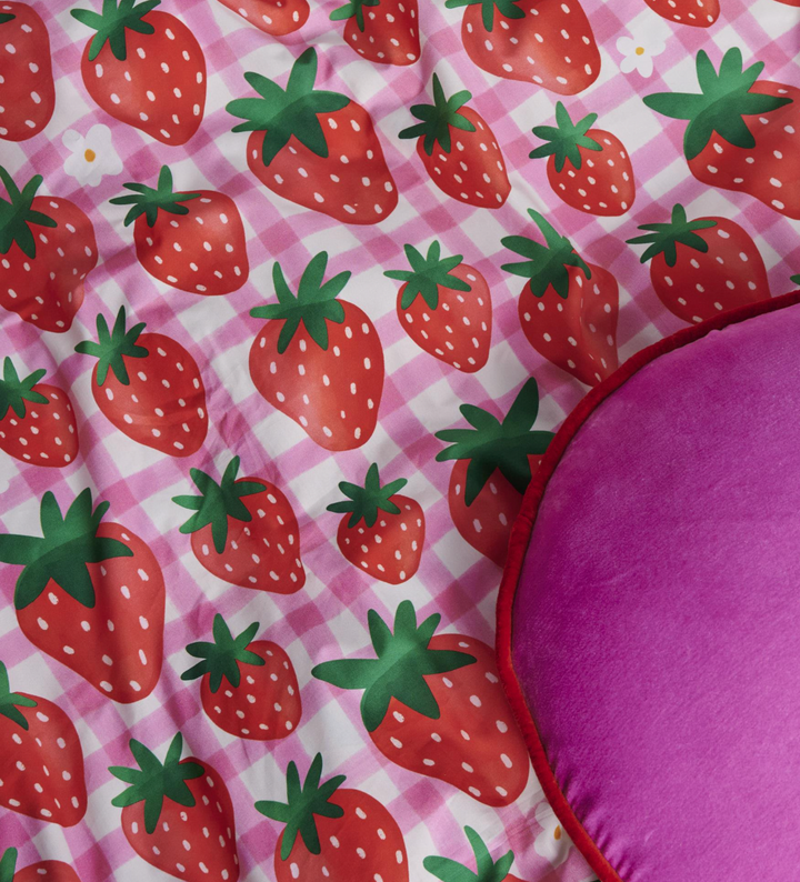 Kip & Co Strawberry Jam Organic Cotton Pillowcase