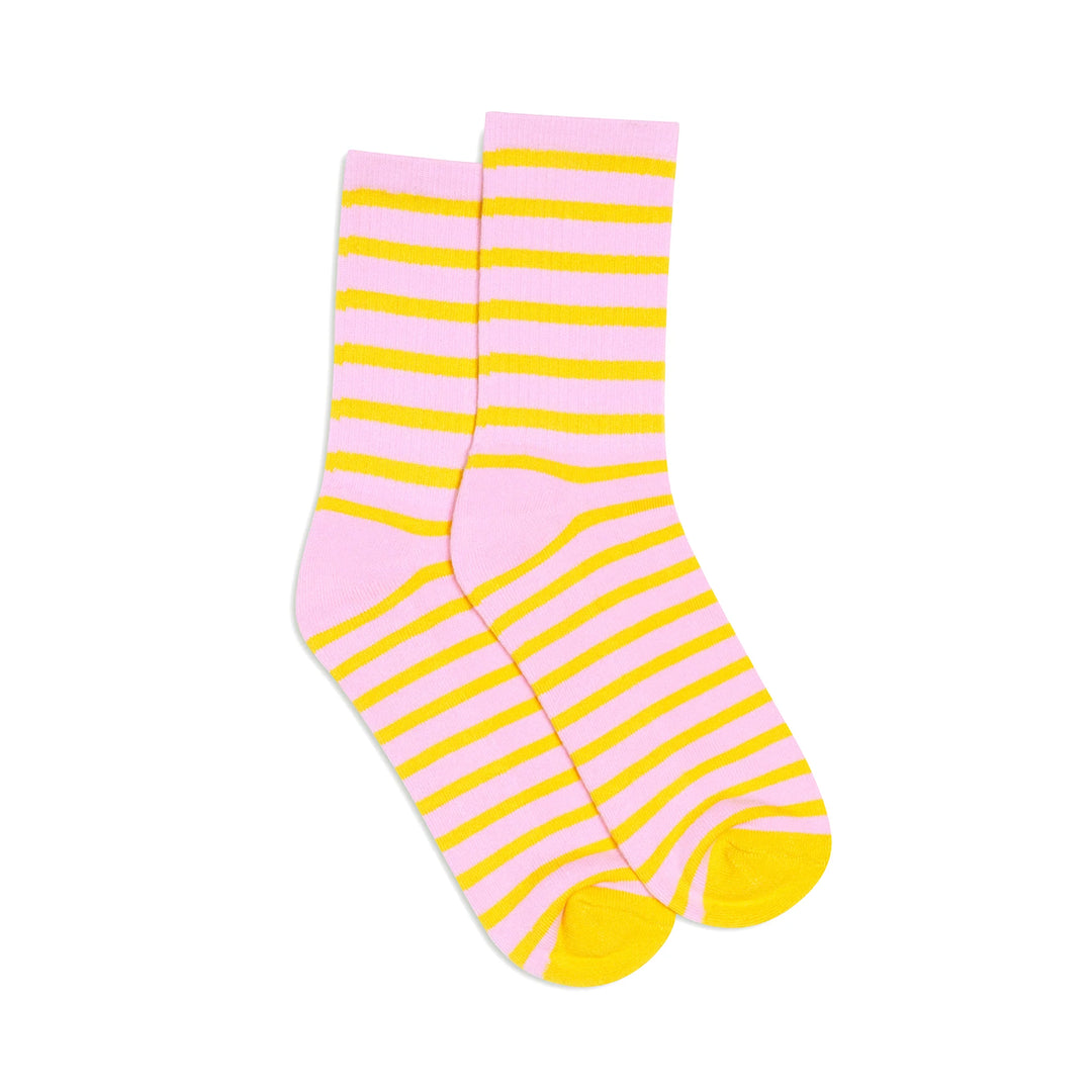 Hommey Socks 2 Pack - Pink Lemonade Stripes