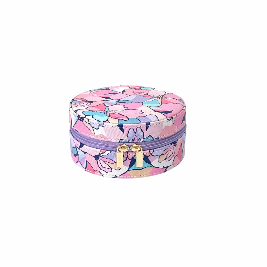 Mindful Marlo Round Jewellery Case - Willow