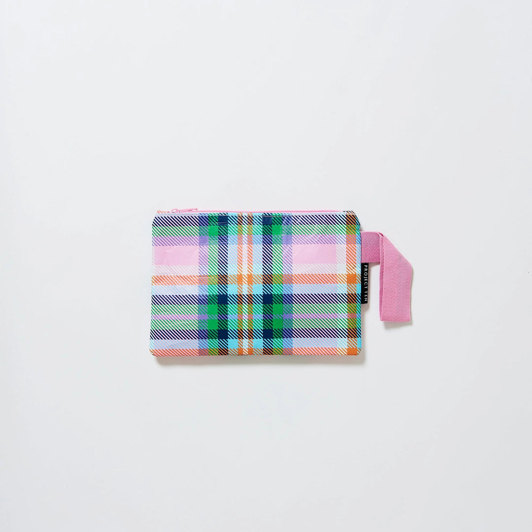 Project Ten Mini Zip Pouch - Plaid