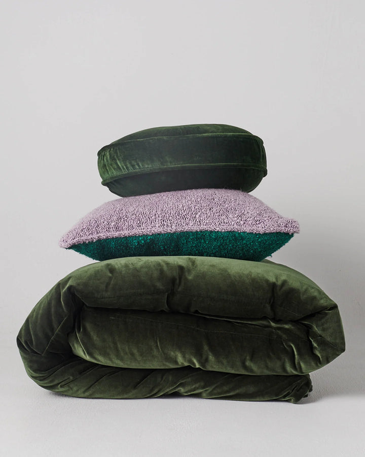 Kip & Co Kombu Green Velvet Quilt Cover