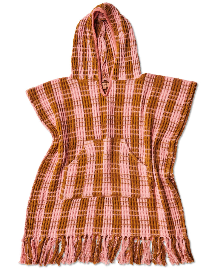 Kip & Co Toasted Marshmallow Kids Waffle Poncho